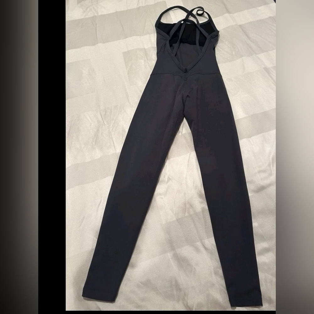 Bombshell Women’s Charcoal Strappy Jumpsuit Size Medium,Euc - Picture 4 of 12